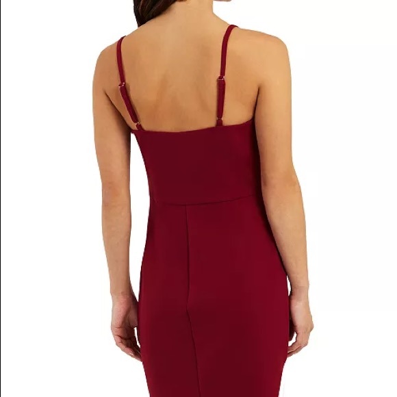 BCX Juniors' Embellished-Faux-Wrap Front Dress - Picture 11 of 11